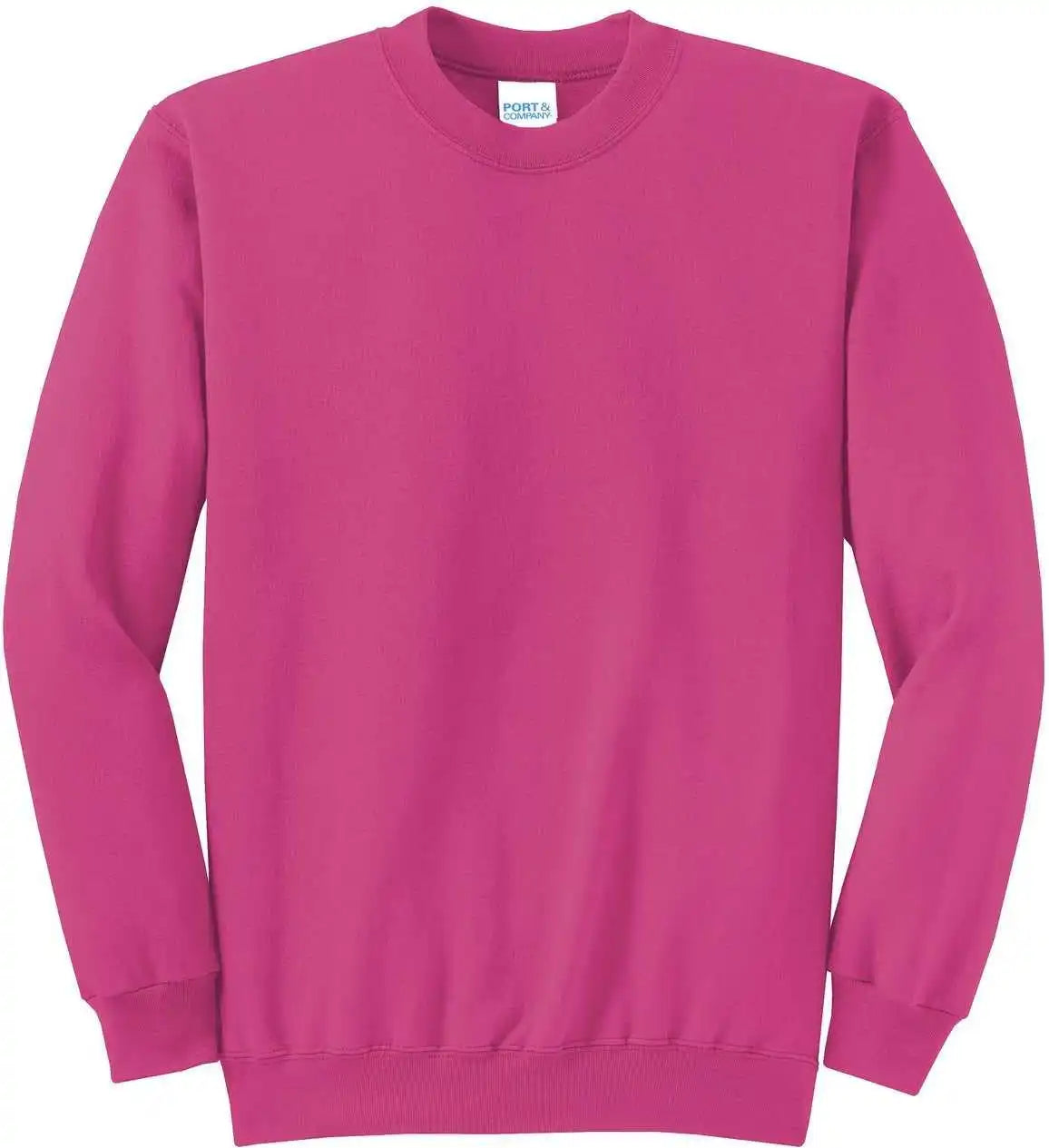 Port &amp; Company Pc78 Core Fleece Crewneck Sweatshirt Sangria
