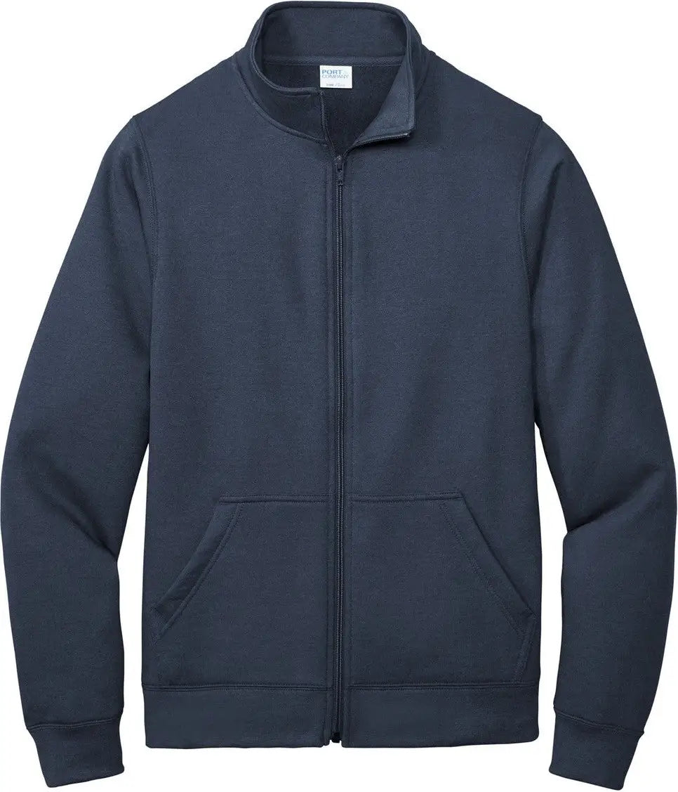 Port & Company Pc78fz co Core Fleece Cadet Full-zip Sweatshirt - Navy