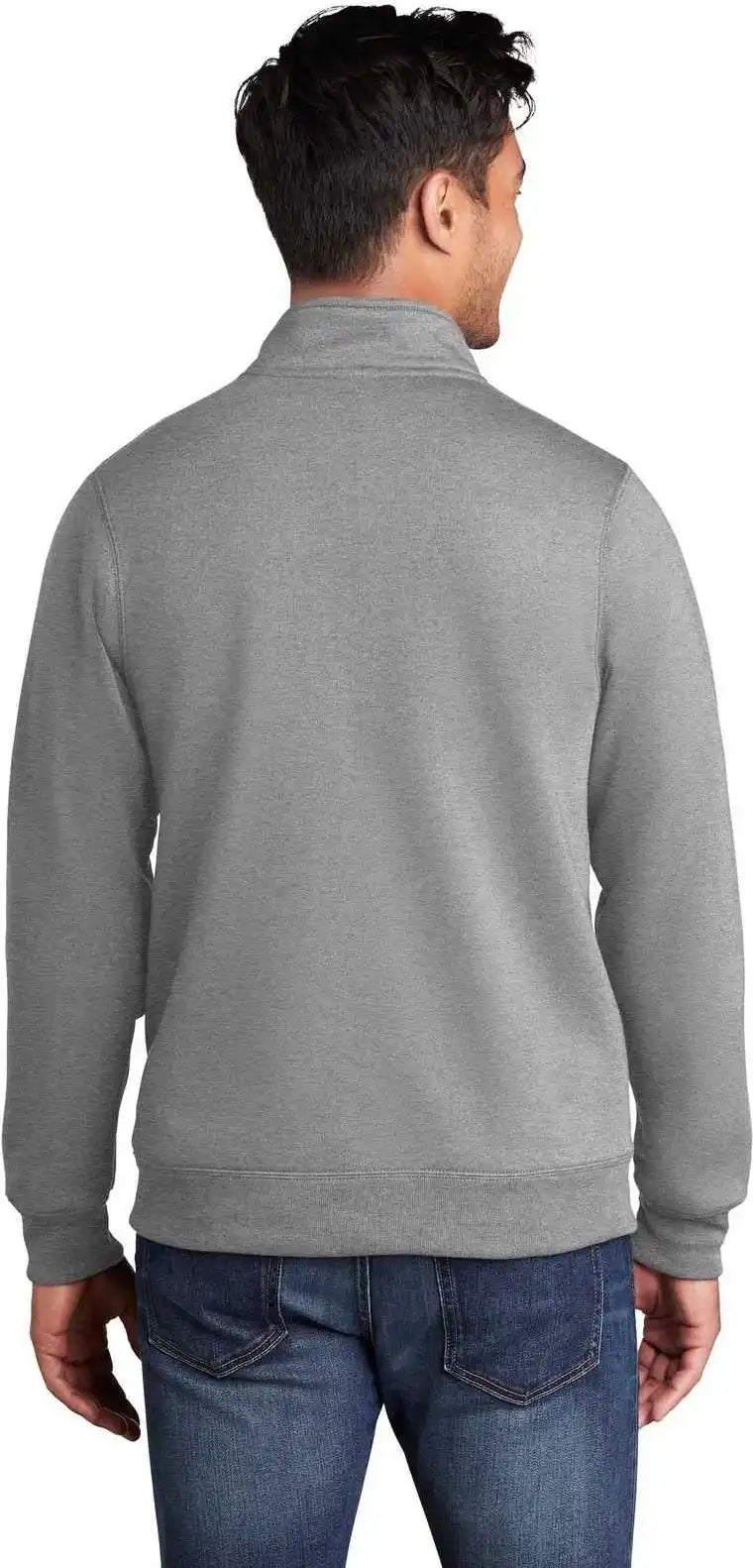 Port & Company Pc78fz Core Fleece Cadet Full Zip Sweatshirt Athletic Heather