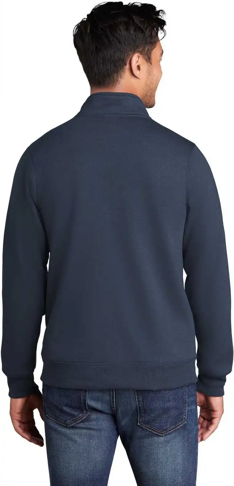 Port & Company Pc78fz Core Fleece Cadet Full Zip Sweatshirt Navy