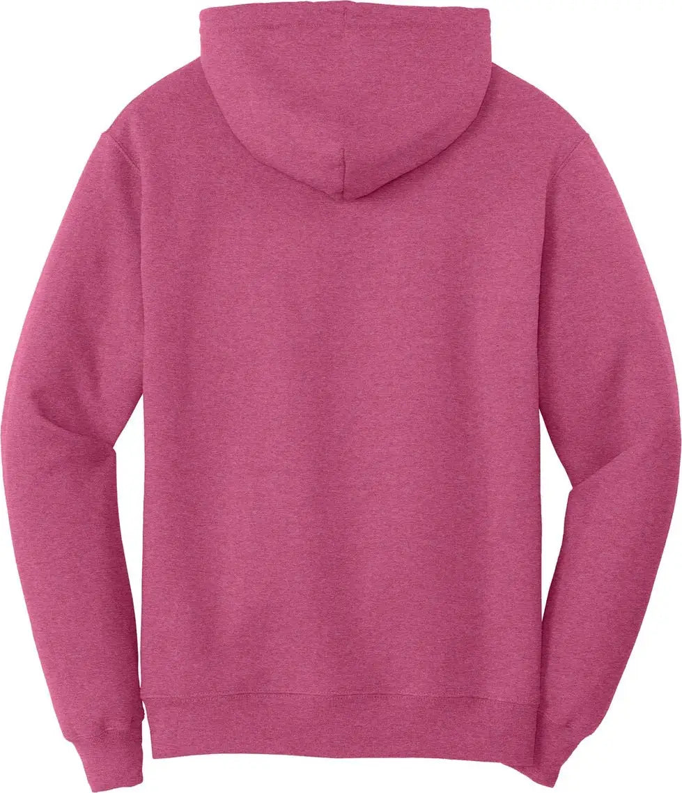 Port & Company Pc78h co Core Fleece Pullover Hooded Sweatshirt - Heather Sangria