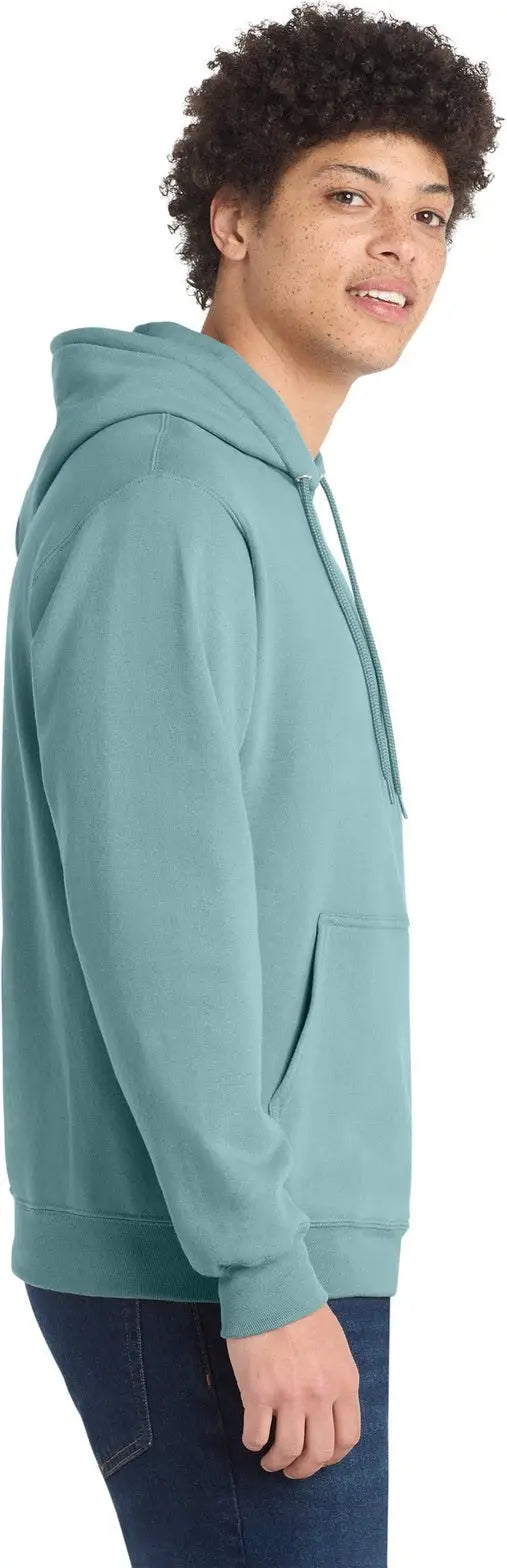 Port & Company Pc78h co Core Fleece Pullover Hooded Sweatshirt - Stonewashed Blue