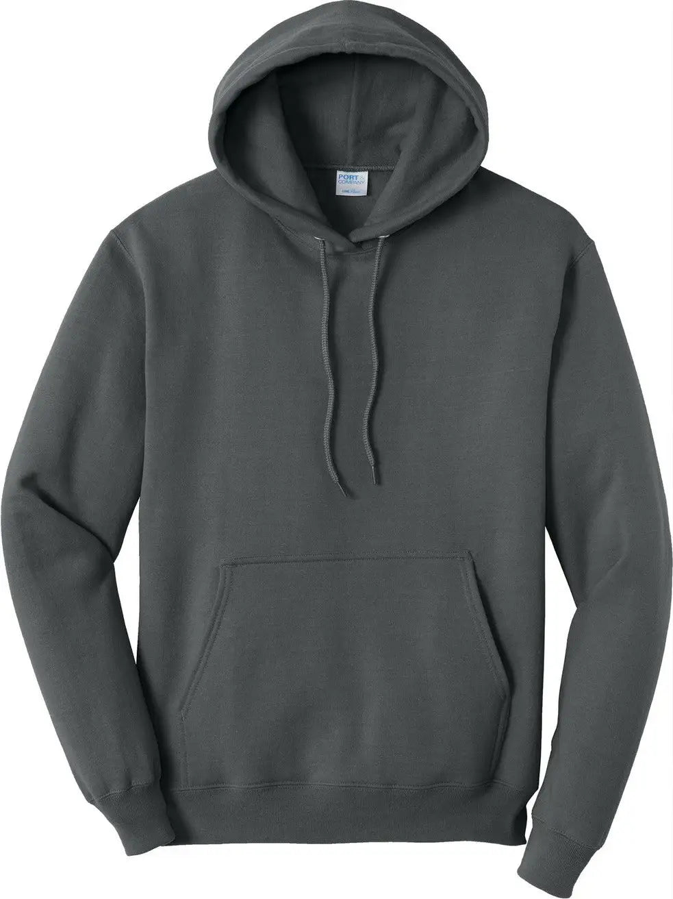 Port & Company Pc78h co Core Fleece Pullover Hooded Sweatshirt - Charcoal