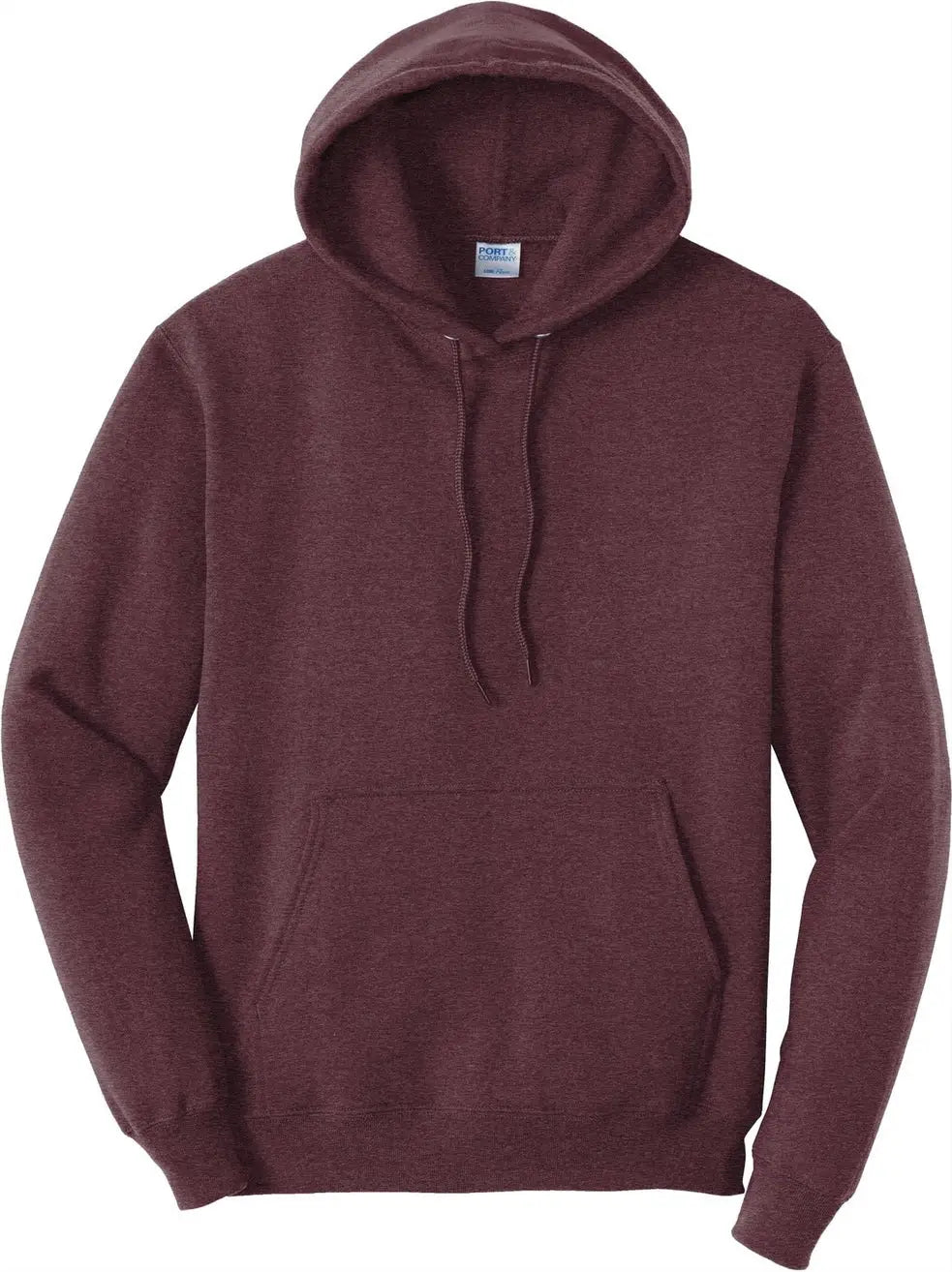 Port & Company Pc78h co Core Fleece Pullover Hooded Sweatshirt - Heather Athletic Maroon
