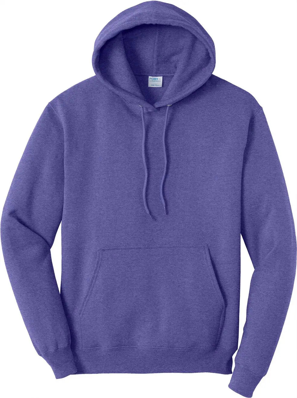 Port & Company Pc78h co Core Fleece Pullover Hooded Sweatshirt - Heather Purple