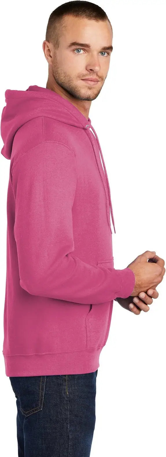 Port & Company Pc78h co Core Fleece Pullover Hooded Sweatshirt - Sangria