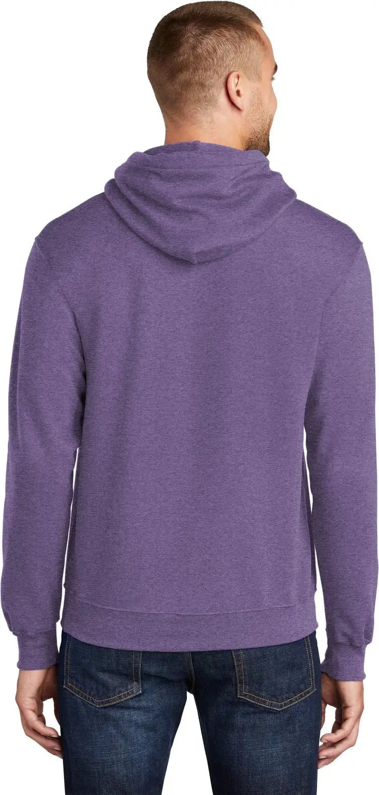 Port & Company Pc78h co Core Fleece Pullover Hooded Sweatshirt - Heather Purple