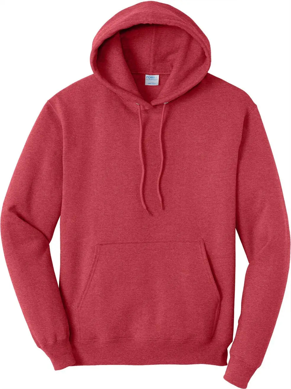 Port & Company Pc78h co Core Fleece Pullover Hooded Sweatshirt - Heather Red