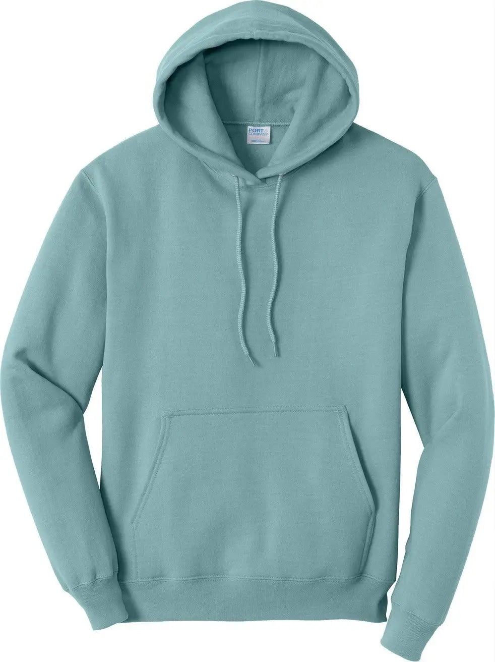 Port & Company Pc78h co Core Fleece Pullover Hooded Sweatshirt - Stonewashed Blue