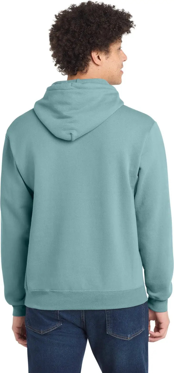 Port & Company Pc78h co Core Fleece Pullover Hooded Sweatshirt - Stonewashed Blue