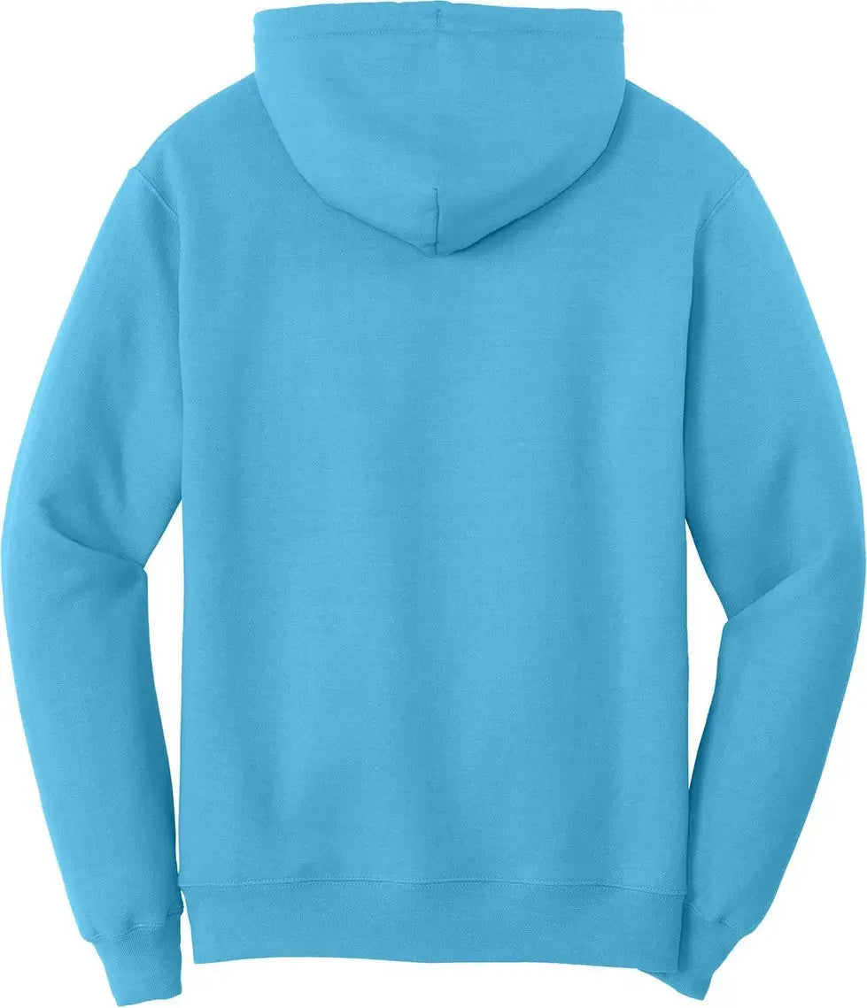 Port & Company Pc78h co Core Fleece Pullover Hooded Sweatshirt - Aquatic Blue - Adult s