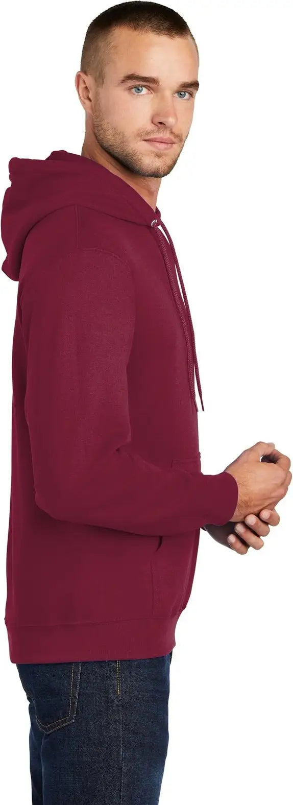 Port & Company Pc78h co Core Fleece Pullover Hooded Sweatshirt - Cardinal
