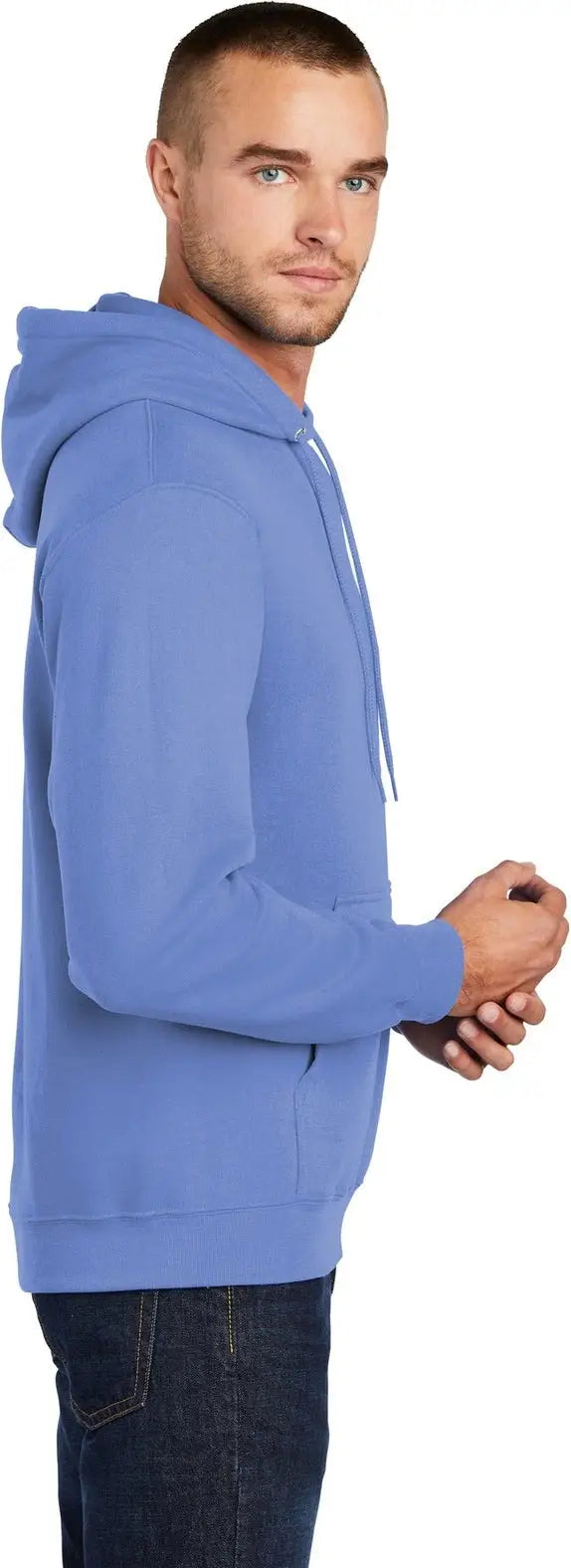 Port & Company Pc78h co Core Fleece Pullover Hooded Sweatshirt - Carolina Blue
