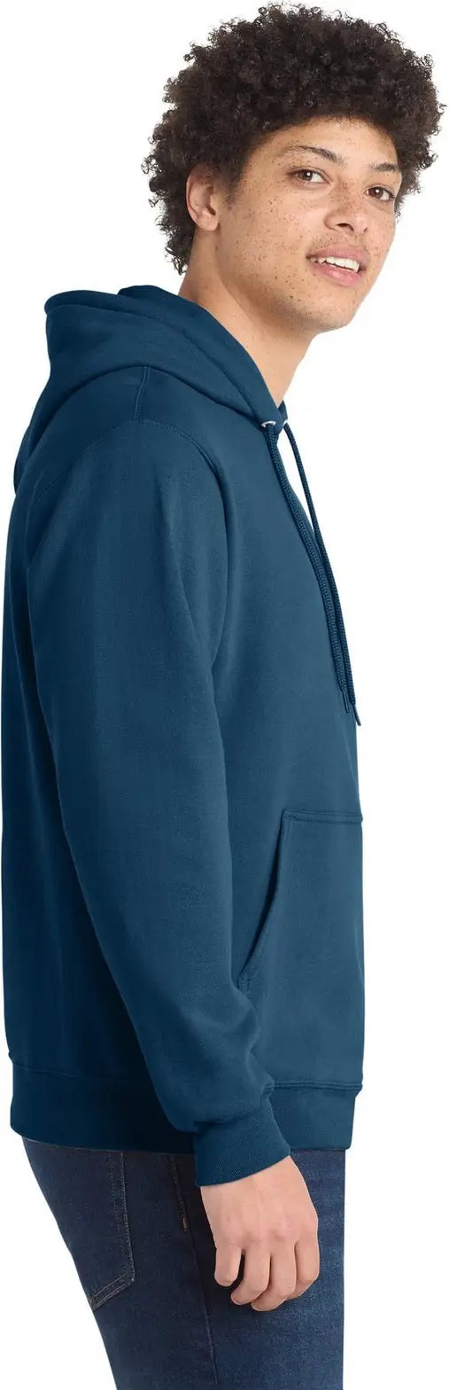 Port & Company Pc78h co Core Fleece Pullover Hooded Sweatshirt - Neptune Blue
