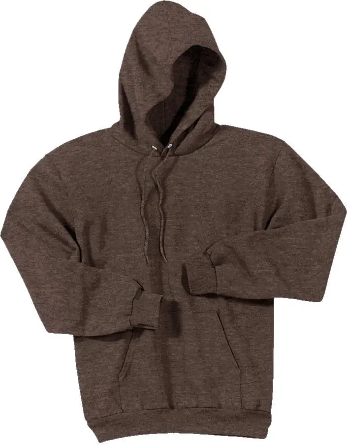 Port & Company Pc78h co Core Fleece Pullover Hooded Sweatshirt - Heather Dark Chocolate Brown