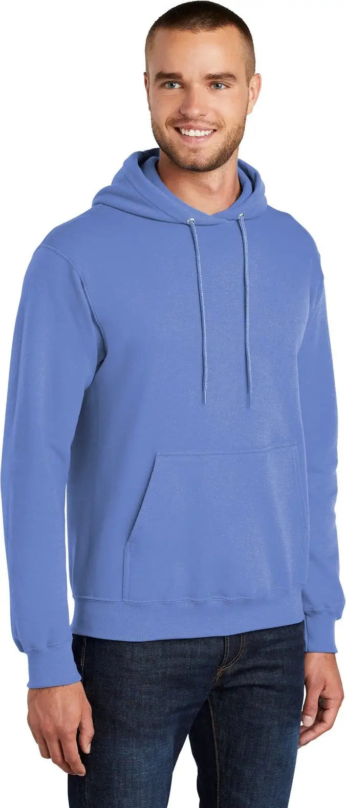 Port & Company Pc78h co Core Fleece Pullover Hooded Sweatshirt - Carolina Blue