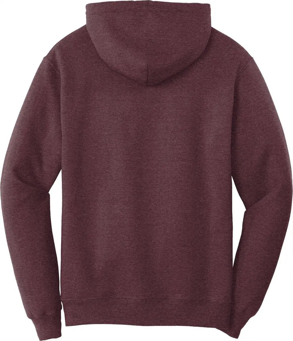 Port & Company Pc78h co Core Fleece Pullover Hooded Sweatshirt - Heather Athletic Maroon - Adult s