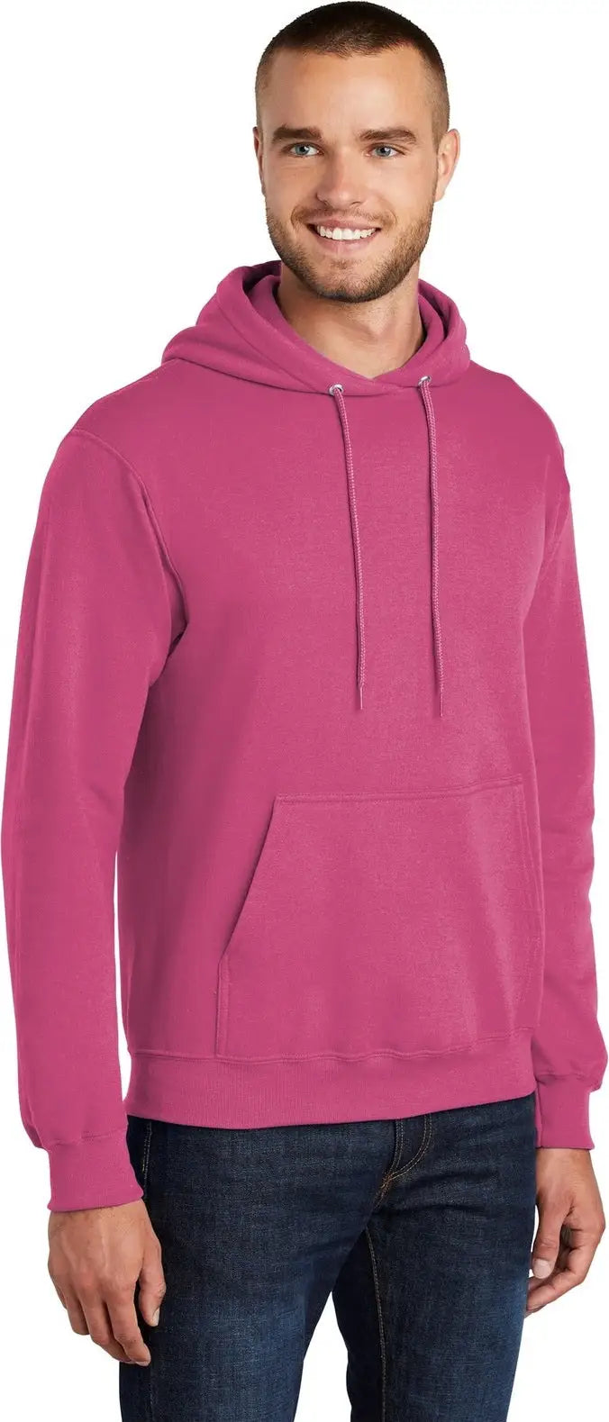 Port & Company Pc78h co Core Fleece Pullover Hooded Sweatshirt - Sangria