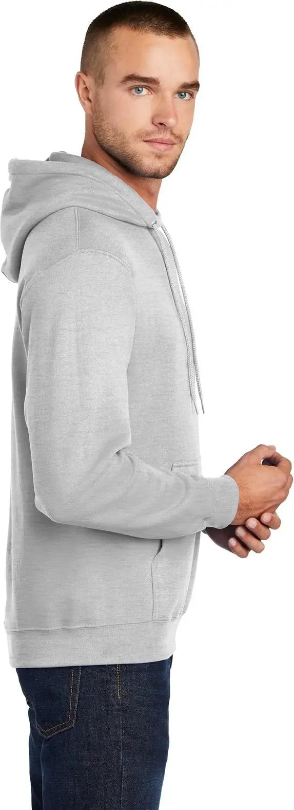 Port & Company Pc78h co Core Fleece Pullover Hooded Sweatshirt - Ash