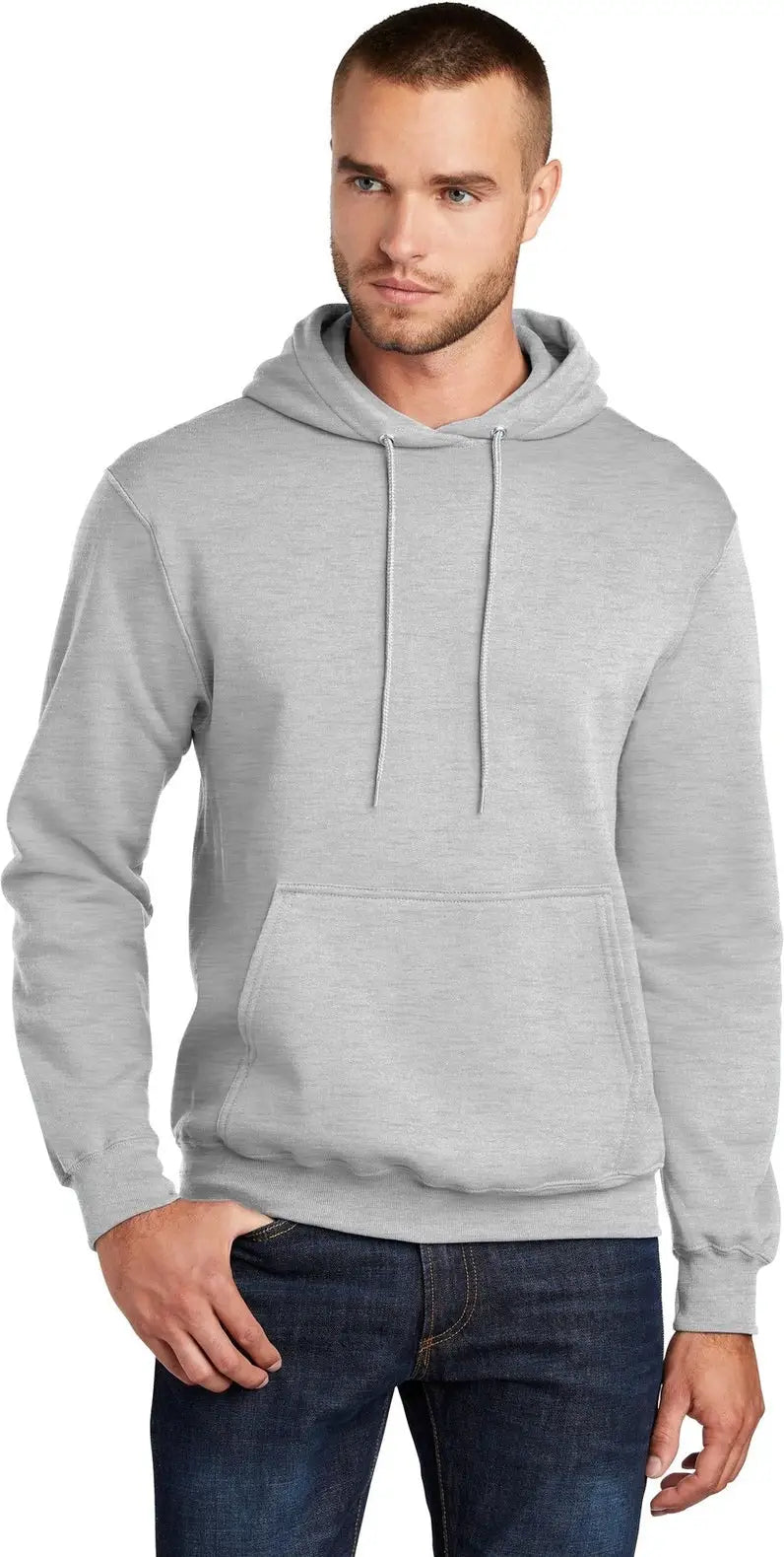 Port & Company Pc78h co Core Fleece Pullover Hooded Sweatshirt - Ash - Adult s