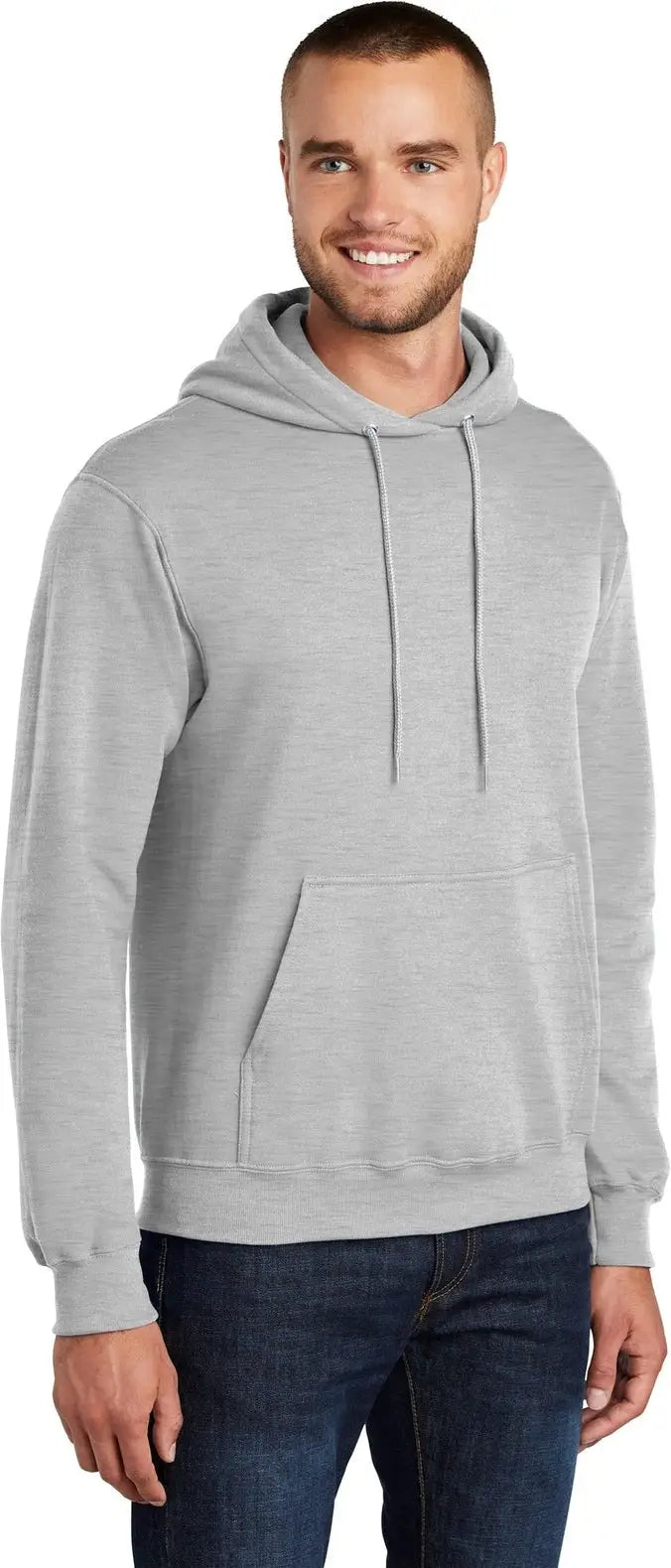 Port & Company Pc78h co Core Fleece Pullover Hooded Sweatshirt - Ash
