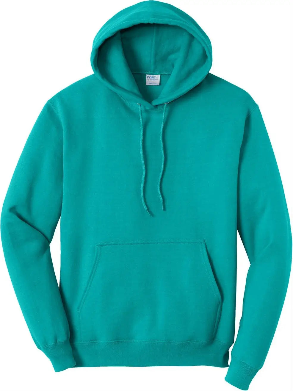 Port & Company Pc78h co Core Fleece Pullover Hooded Sweatshirt - Bright Aqua