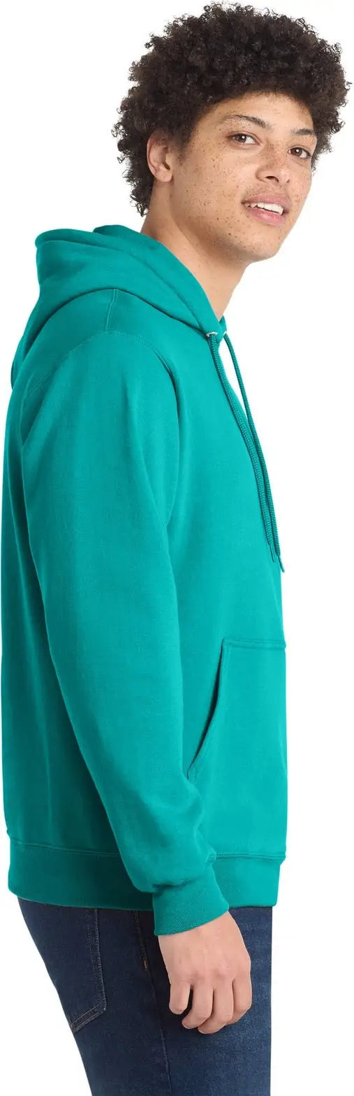 Port & Company Pc78h co Core Fleece Pullover Hooded Sweatshirt - Bright Aqua
