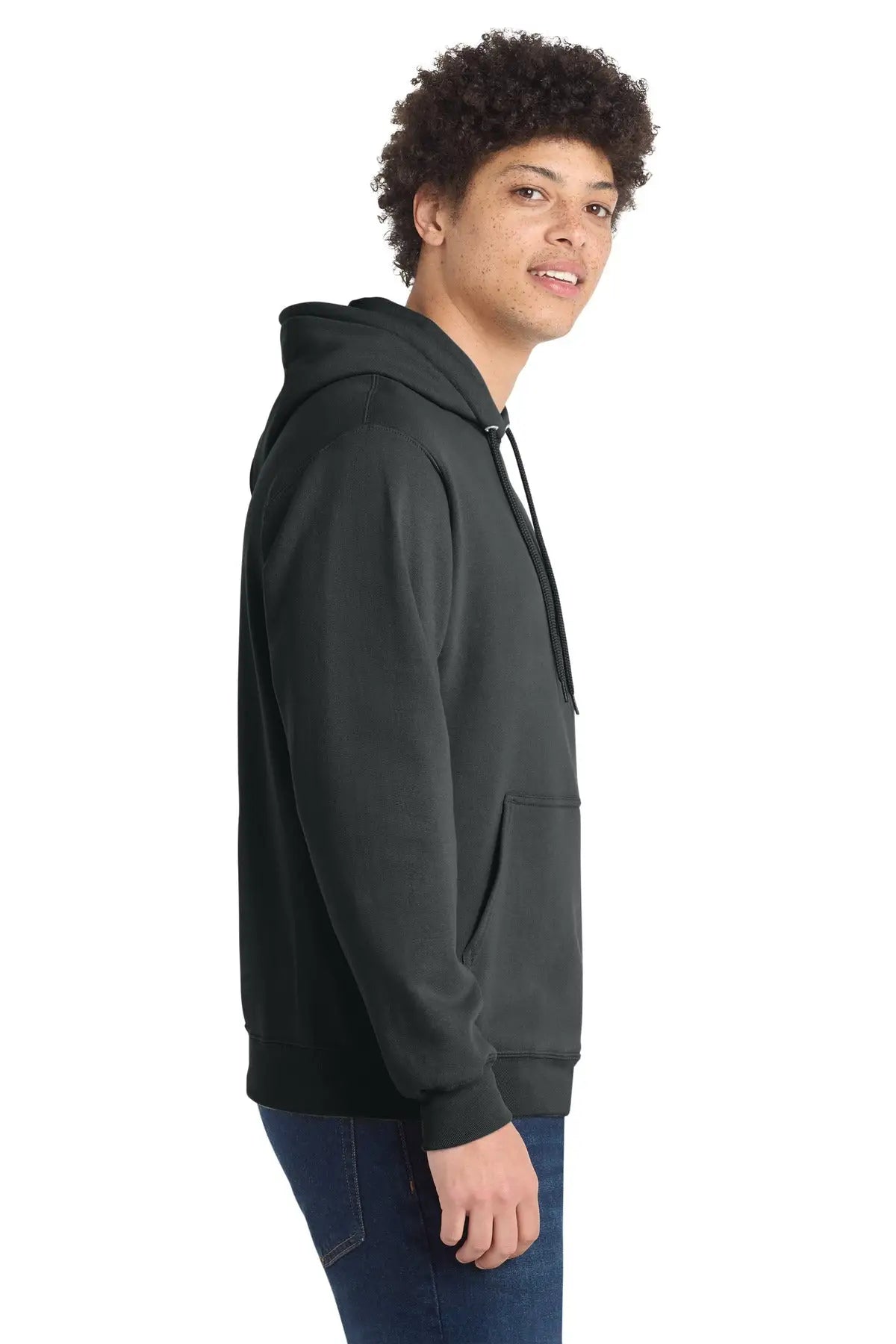 Port & Company Pc78h co Core Fleece Pullover Hooded Sweatshirt - Coal Gray