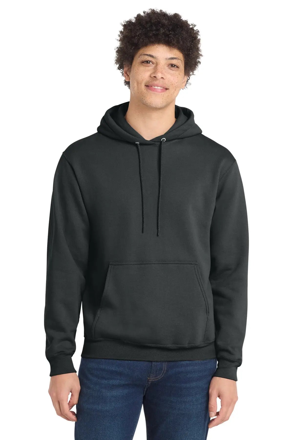 Port & Company Pc78h co Core Fleece Pullover Hooded Sweatshirt - Coal Gray - Adult s