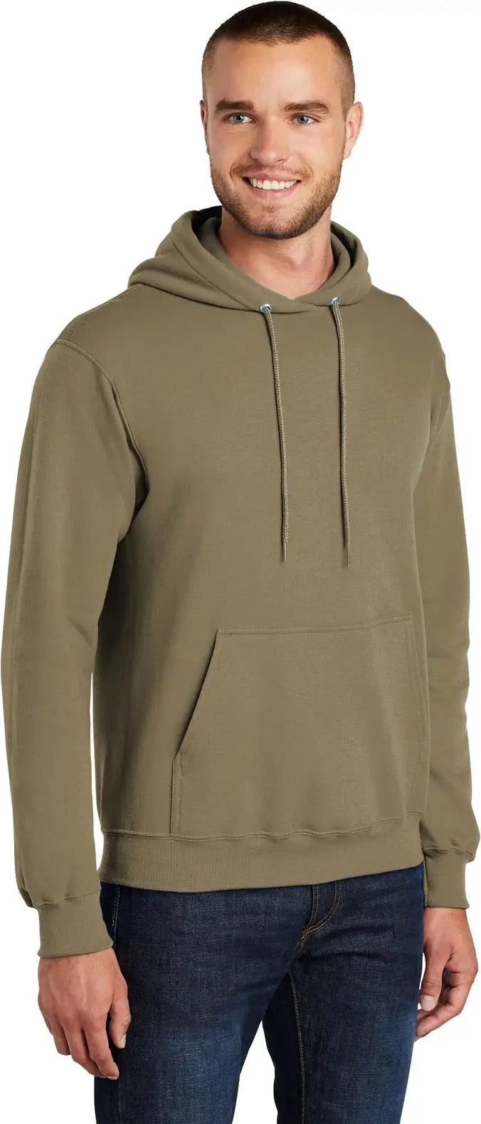 Port & Company Pc78h co Core Fleece Pullover Hooded Sweatshirt - Coyote Brown