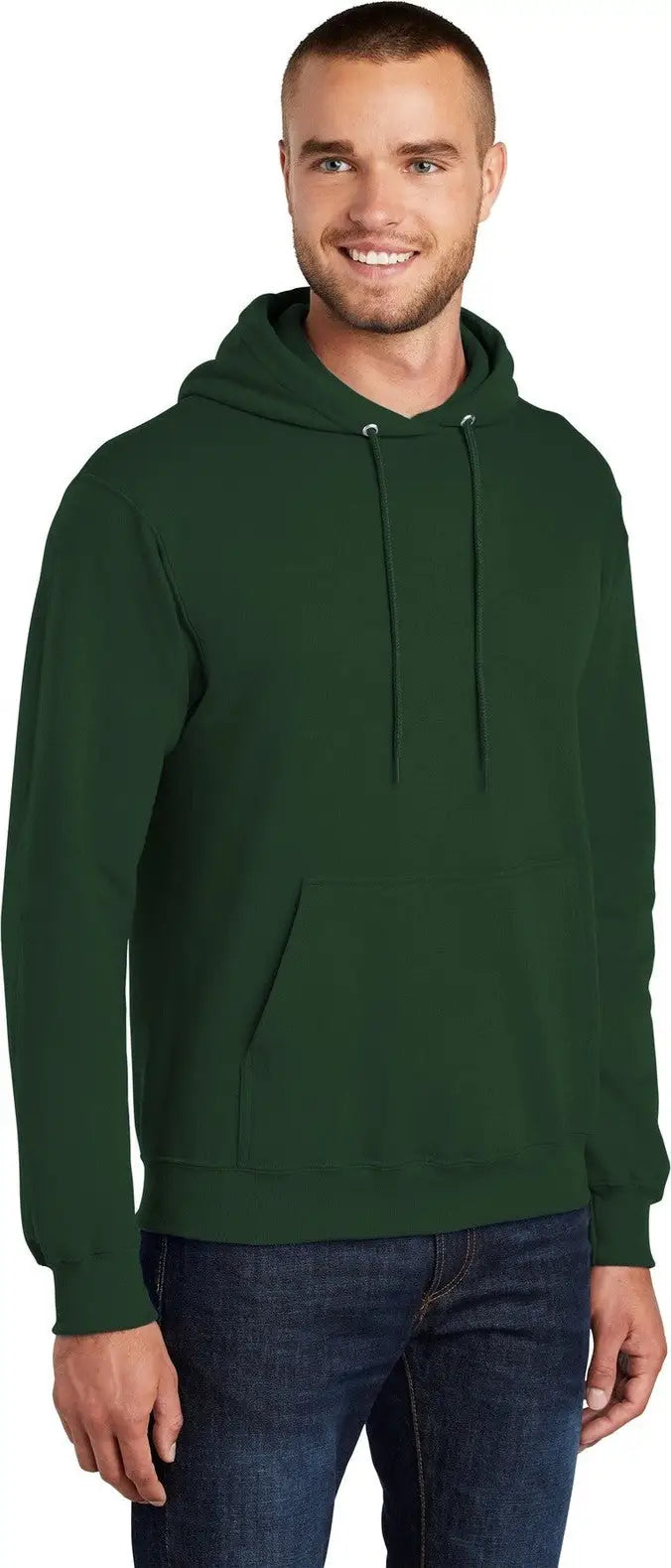 Port & Company Pc78h co Core Fleece Pullover Hooded Sweatshirt - Dark Green