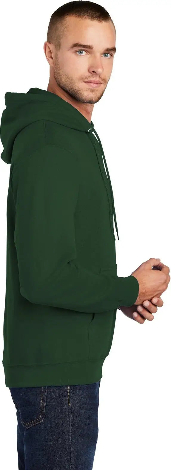 Port & Company Pc78h co Core Fleece Pullover Hooded Sweatshirt - Dark Green