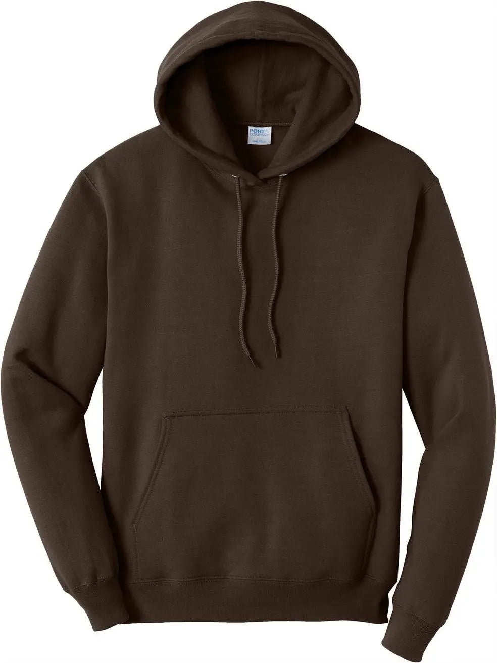 Port & Company Pc78h co Core Fleece Pullover Hooded Sweatshirt - Dark Chocolate Brown
