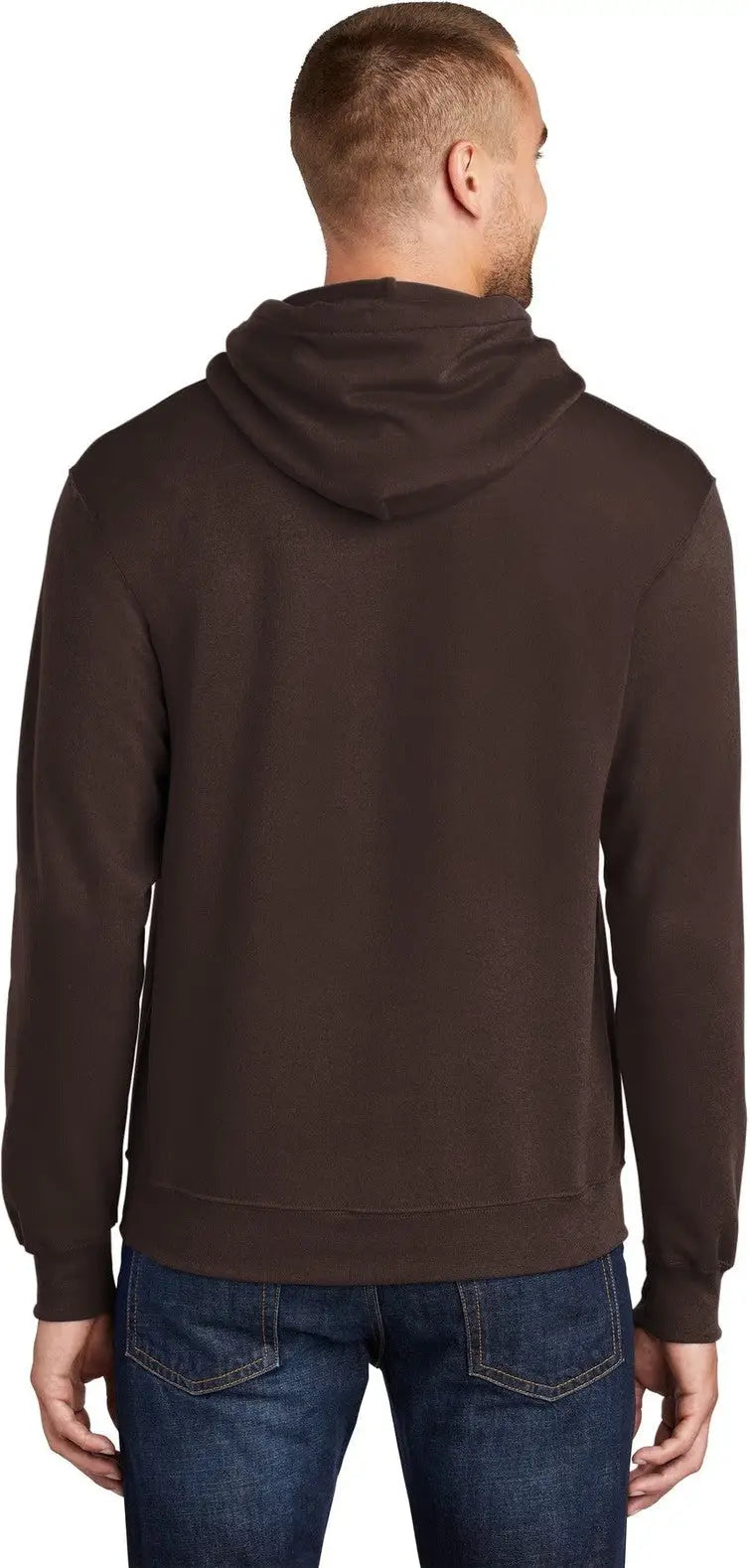 Port & Company Pc78h co Core Fleece Pullover Hooded Sweatshirt - Dark Chocolate Brown