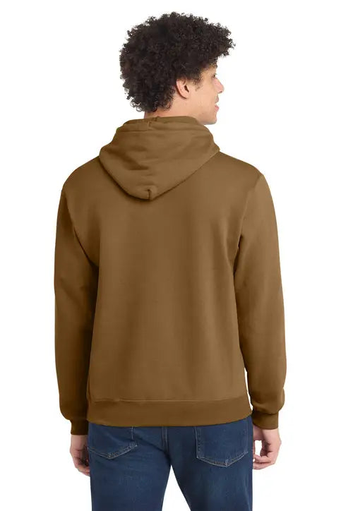 Port & Company Pc78h co Core Fleece Pullover Hooded Sweatshirt - Duck Brown