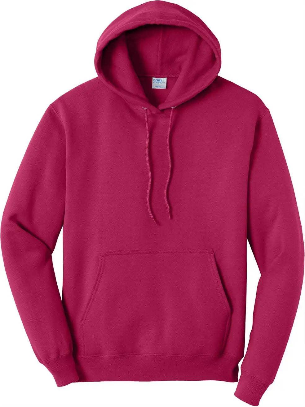 Port & Company Pc78h co Core Fleece Pullover Hooded Sweatshirt - Flush Pink