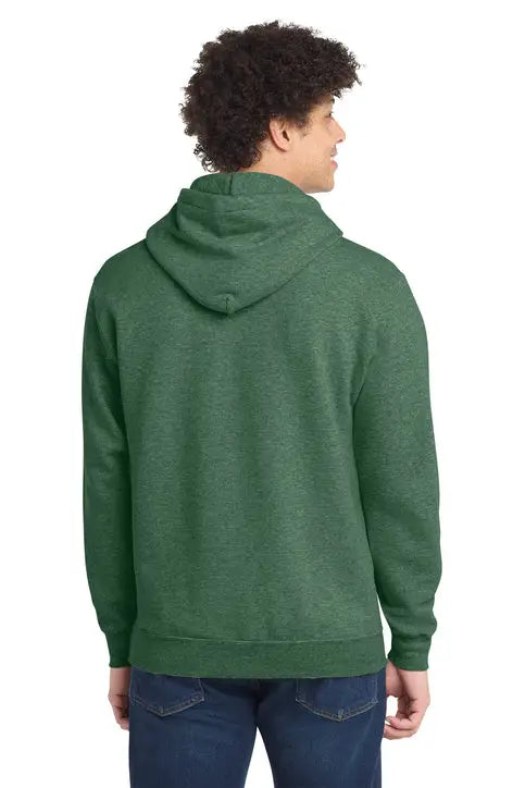 Port & Company Pc78h co Core Fleece Pullover Hooded Sweatshirt - Forest Green Heather - Adult s