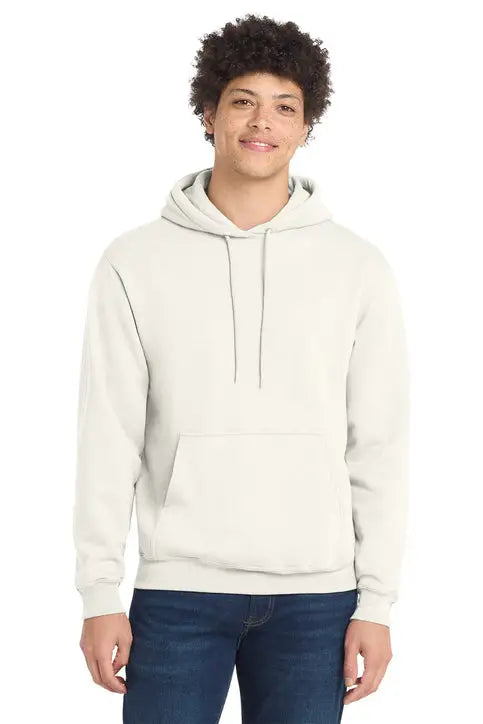 Port & Company Pc78h co Core Fleece Pullover Hooded Sweatshirt - Ivory - Adult s