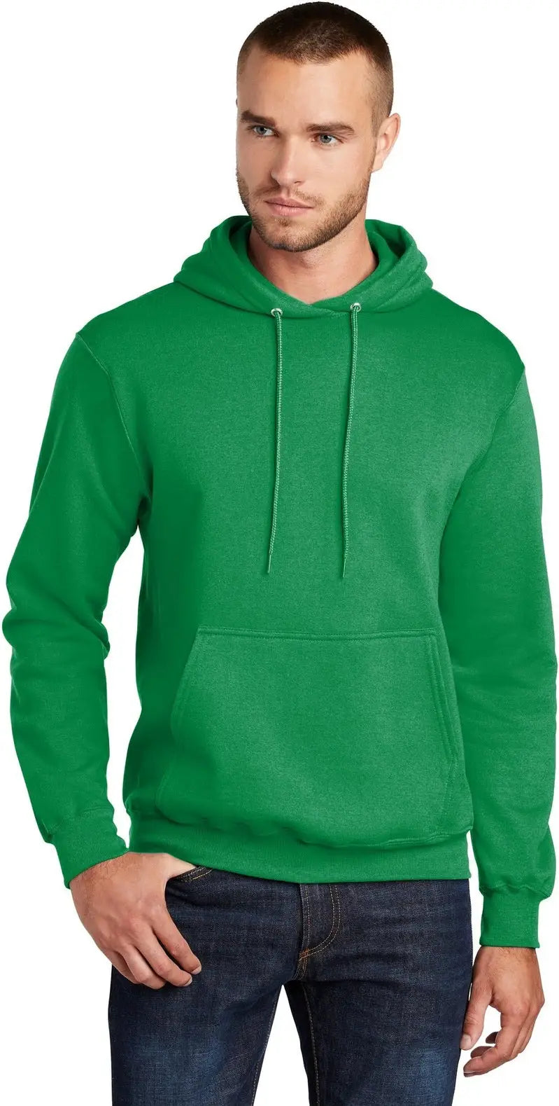 Port & Company Pc78h co Core Fleece Pullover Hooded Sweatshirt - Kelly - Adult s