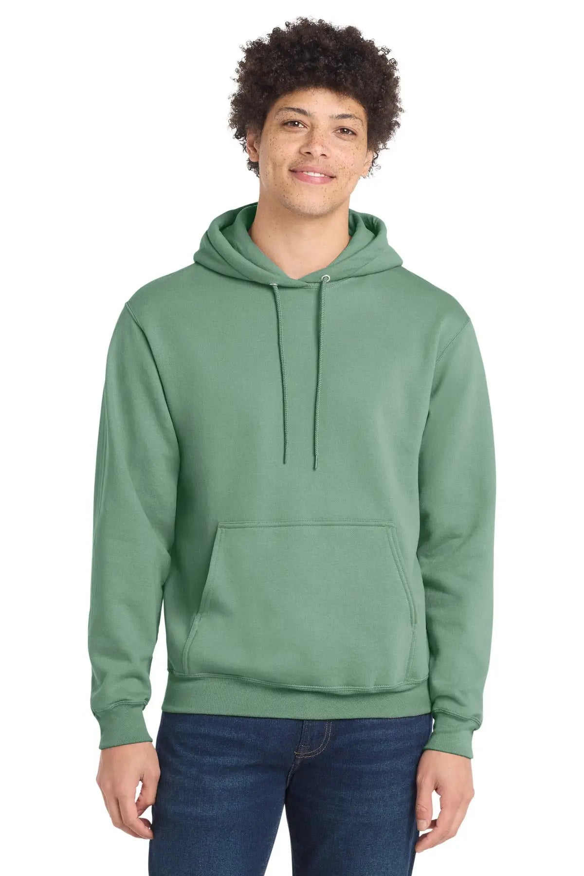 Port & Company Pc78h co Core Fleece Pullover Hooded Sweatshirt - Laurel Green - Adult s