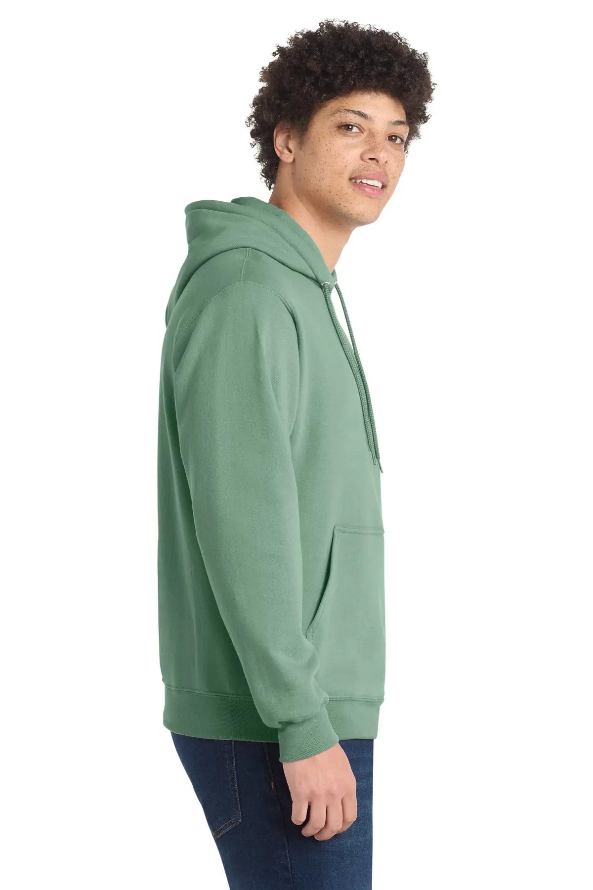 Port & Company Pc78h co Core Fleece Pullover Hooded Sweatshirt - Laurel Green