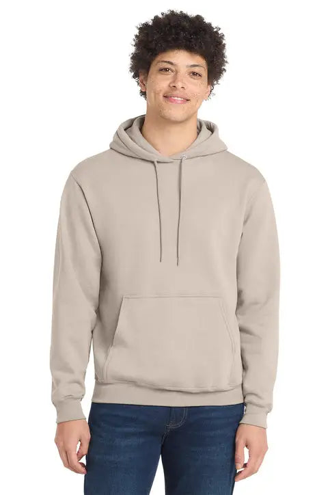 Port & Company Pc78h co Core Fleece Pullover Hooded Sweatshirt - Light Sand