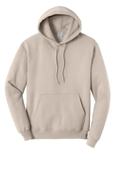 Port & Company Pc78h co Core Fleece Pullover Hooded Sweatshirt - Light Sand - Adult s