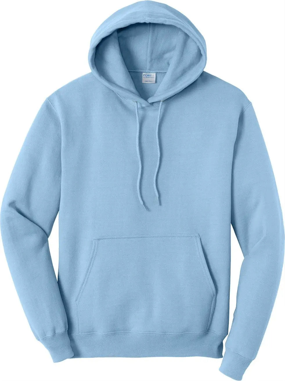 Port & Company Pc78h co Core Fleece Pullover Hooded Sweatshirt - Light Blue