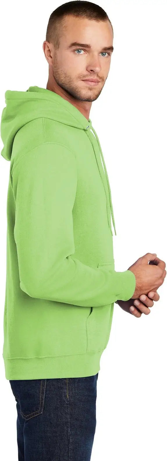 Port & Company Pc78h co Core Fleece Pullover Hooded Sweatshirt - Lime