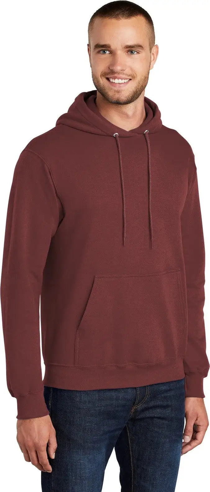 Port & Company Pc78h co Core Fleece Pullover Hooded Sweatshirt - Maroon