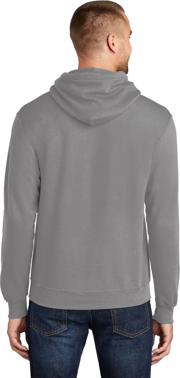 Port & Company Pc78h co Core Fleece Pullover Hooded Sweatshirt - Medium Gray