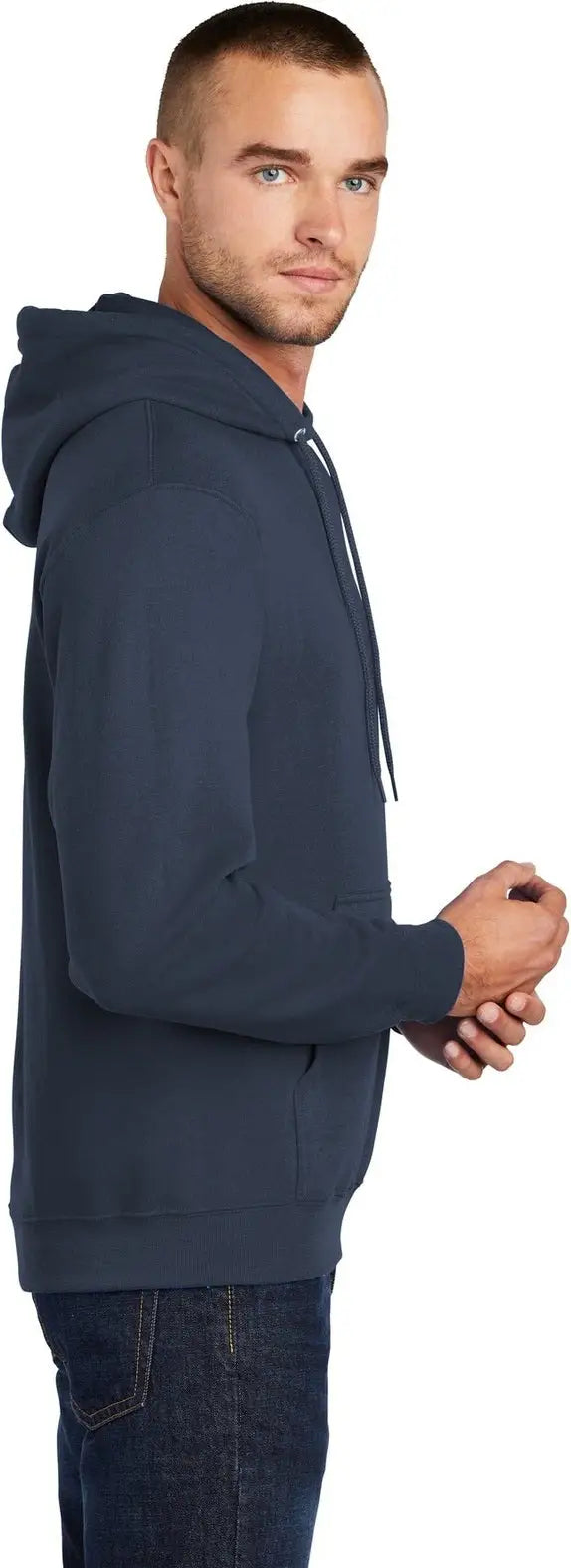 Port & Company Pc78h co Core Fleece Pullover Hooded Sweatshirt - Navy