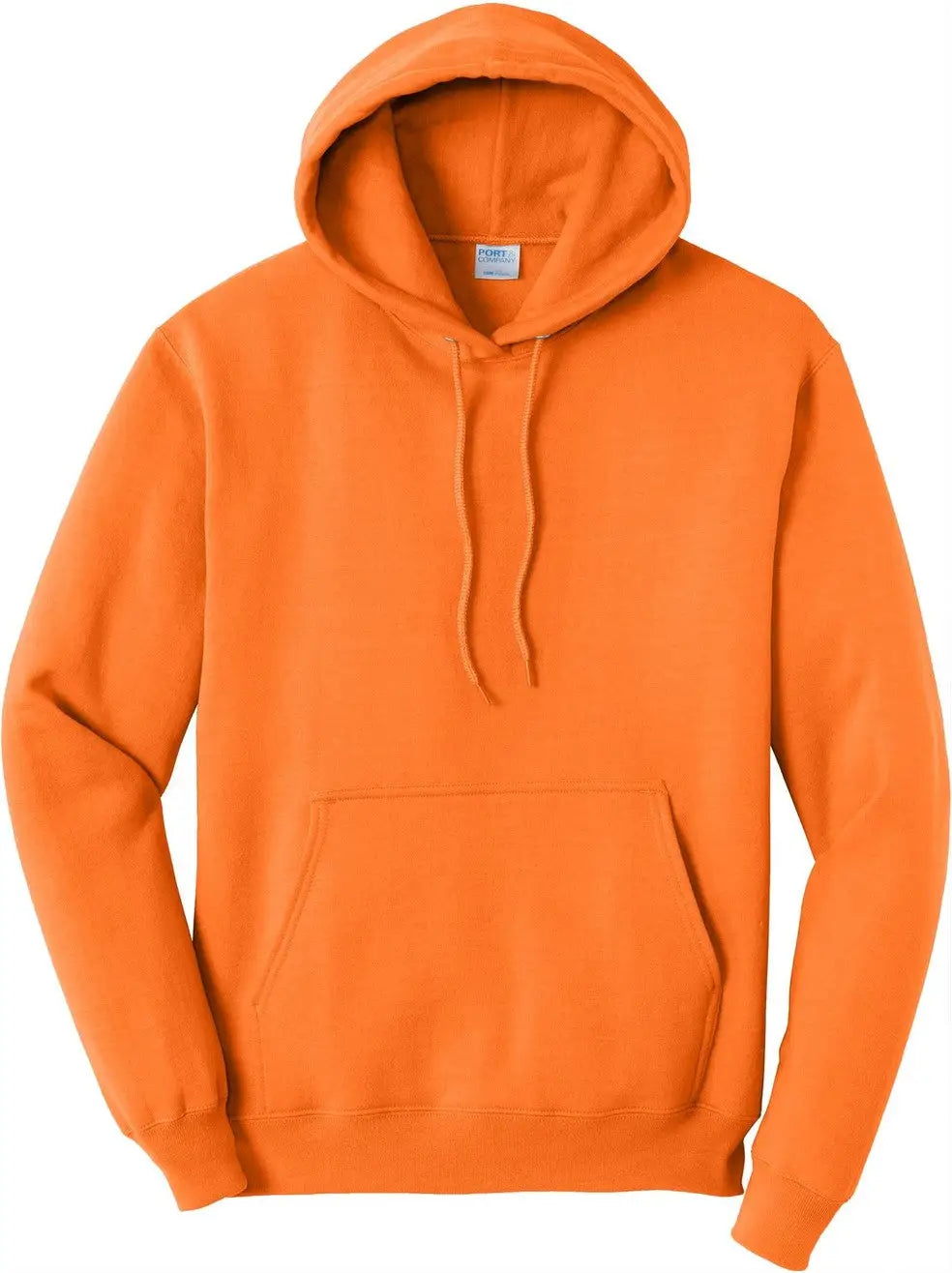 Port & Company Pc78h co Core Fleece Pullover Hooded Sweatshirt - Neon Orange