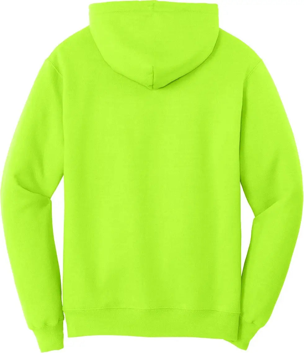 Port & Company Pc78h co Core Fleece Pullover Hooded Sweatshirt - Neon Yellow - Adult s